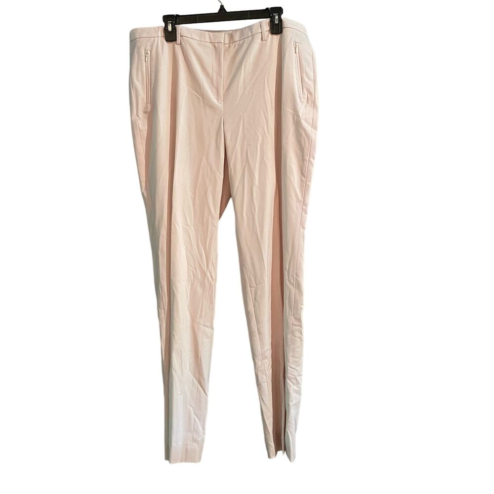 Worth New‎ York Dress Pants Sz 16 Cream Wool Blend Pockets Career Professional